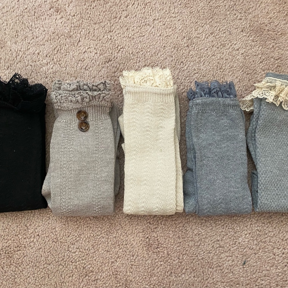 Pack of 5 Knee High Knitted Dress Socks